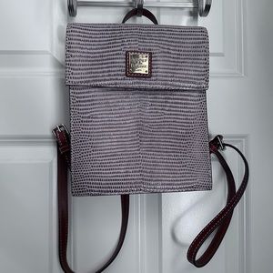 Dooney and Burke snakeskin backpack